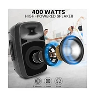 Pyle Powerful Wireless Sound 400W Portable Bluetooth Pa Speaker