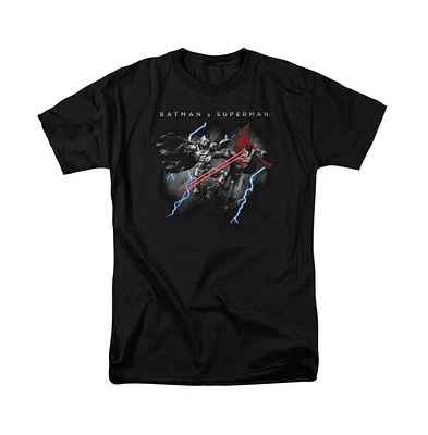 Batman V Superman Mens Lightning Fight Short Sleeve Adult Tee / T-Shirt