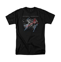 Batman V Superman Mens Lightning Fight Short Sleeve Adult Tee / T-Shirt
