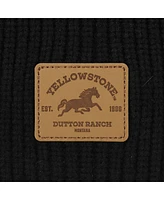 Yellowstone Men's Dutton Ranch Black Cuff Beanie