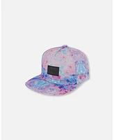 Deux par Deux Girl Printed Cap Pink With Bubble Effects - Toddler|Child