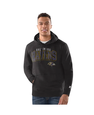 Starter Men's Black Baltimore Ravens Vintage Pullover Hoodie