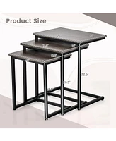 Gouun 3 Pieces Multifunctional End Table Set