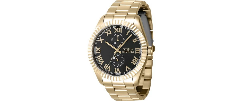 Invicta Men's Specialty Quartz Multifunction Black Dial Watch