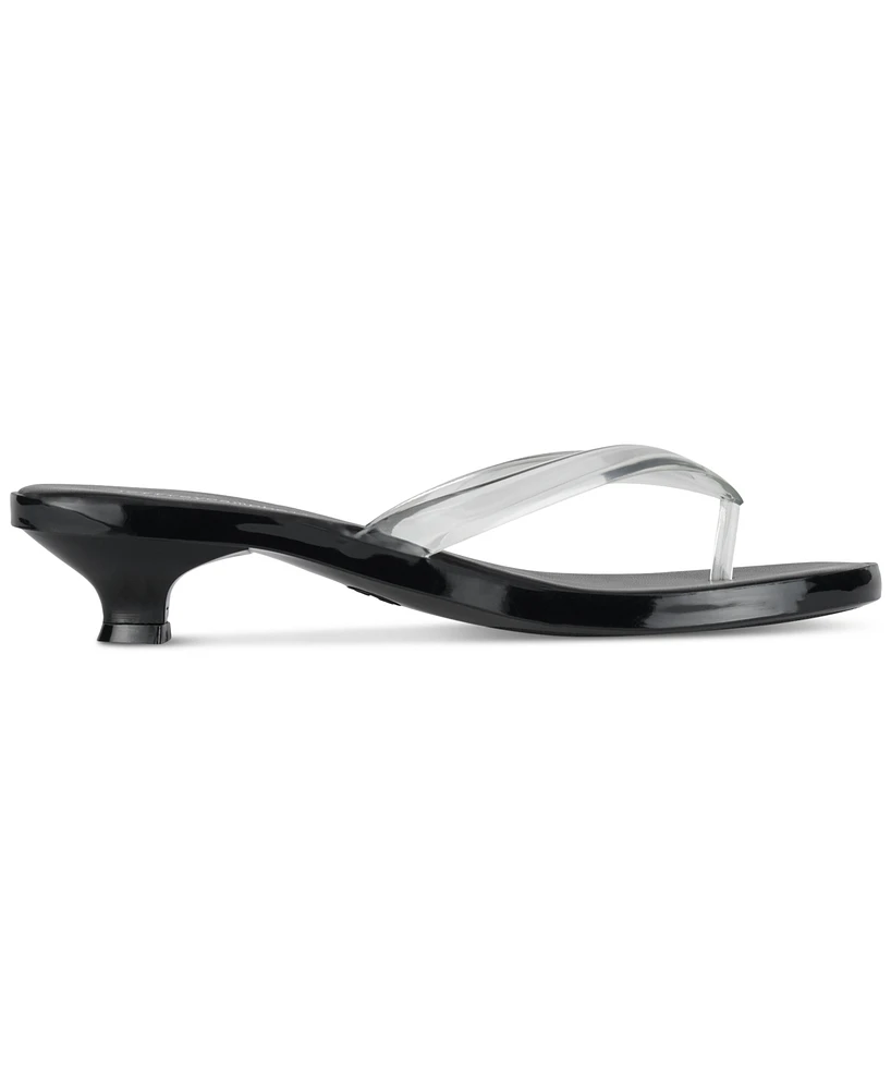 Jeffrey Campbell Lollipop Jelly Kitten-Heel Thong Sandals