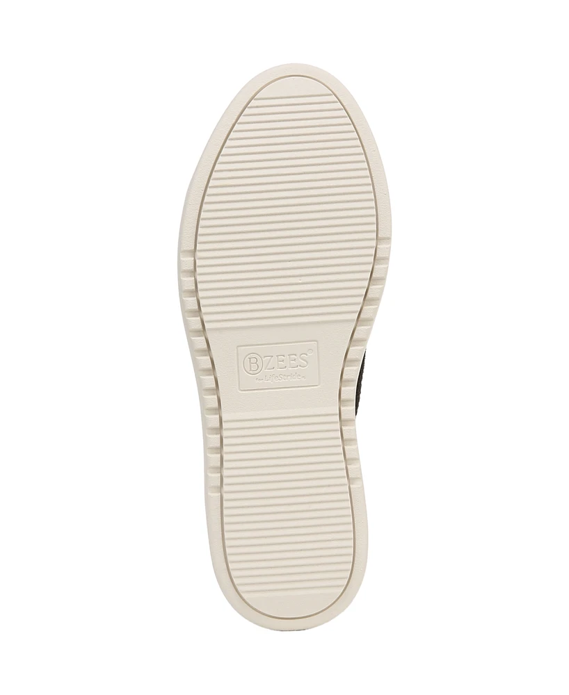 LifeStride Women's Vip Washable Court Inspired Lace Up Platform Sneakers