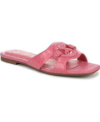 Sam and Libby Women's Lana Slip On Slide Flat Sandals