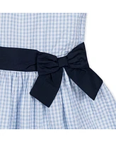 Hope & Henry Big Girls Heirloom Sleeveless Special Occasion Seersucker Party Dress with Cross Back