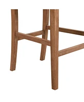 30.5-Inch Upholstered Bar Stools Set of 2, Retro Chairs for Kitchen Island or Dining Room-The Pop Home