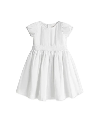Hope & Henry Toddler Girls Heirloom Tulip Sleeve Swiss Dot Party Dress
