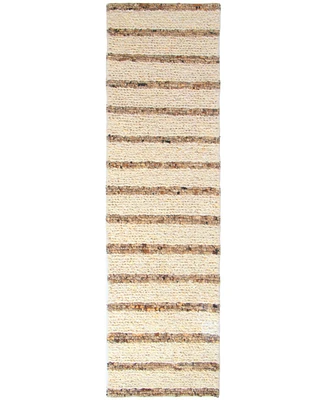 Liora Manne' Lhasa Stripe 2'x7'6" Runner Area Rug