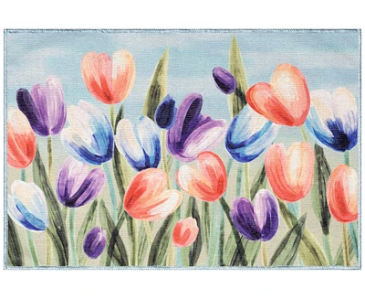 Liora Manne' Impressions Tulips 1'11"x2'11" Area Rug