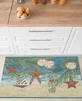 Liora Manne' Esencia Coastal Ornaments 2'x2'10" Area Rug