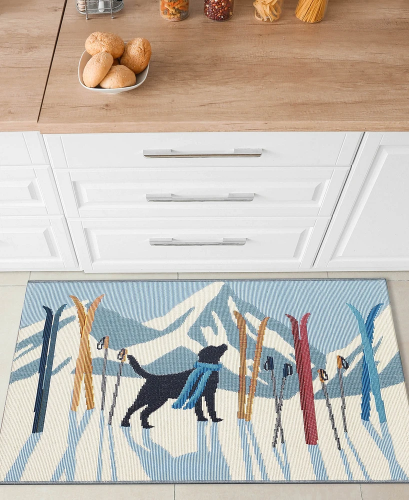 Liora Manne' Esencia Downhill Dog 2'x2'10" Area Rug