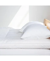 Bokser Home Feather & Down Plush Luxury Mattress Topper -Queen