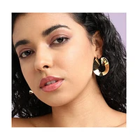 Minimal Spiral Drop Earrings
