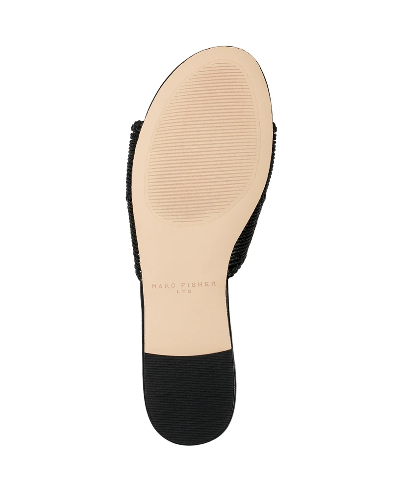 Marc Fisher Ltd Women's Zuri Slip-On Flat Sandals
