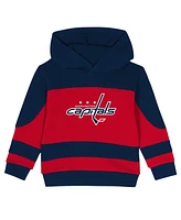 Outerstuff Toddler Navy/Red Washington Capitals Puck Hero Fleece Hoodie and Sweatpants Set
