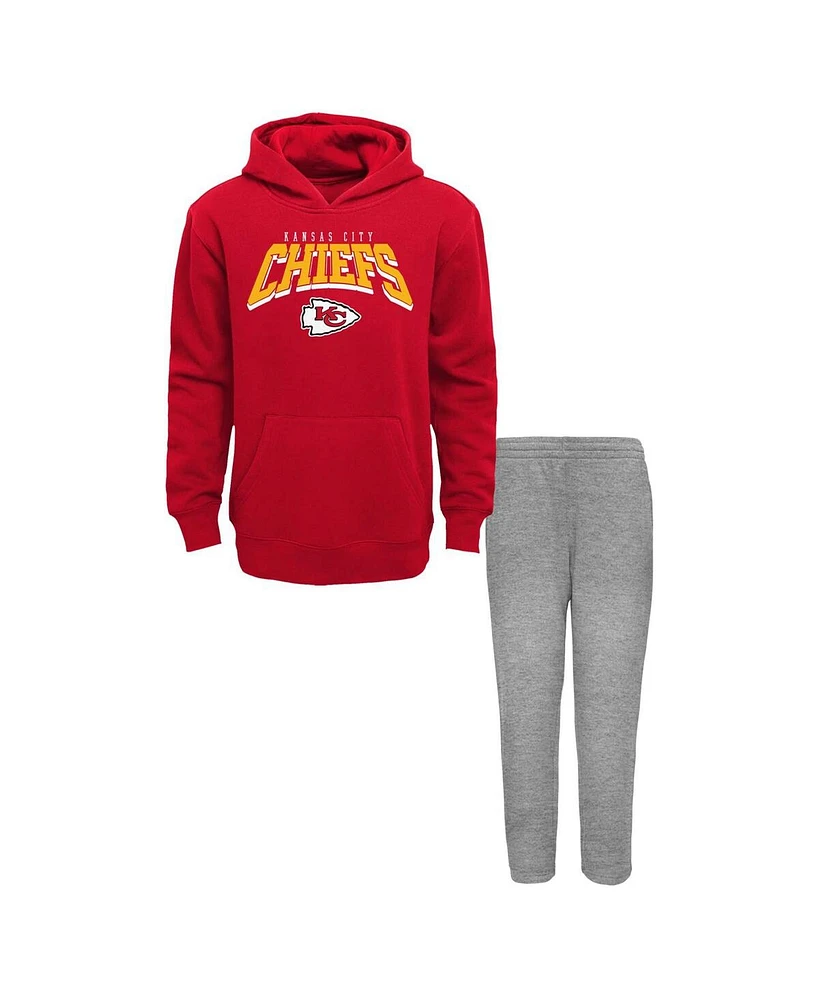 Outerstuff Toddler Kansas City Chiefs Dynamic Duo Fleece Pullover Hoodie Sweatpants Set