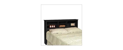 Storage Headboard for Bed with Shelves – Organizer Headboard for Bedroom with Built-In Display and Storage Compartments