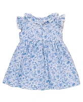 Bonnie Baby Baby Girls Smocked Insert Toile Dress