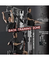 Mikolo Home Gym, Workout Station with 150LBS Weight Stack, Multifunctional Home Gym Equipment, Exercise Equipment for Full Body Strength Training