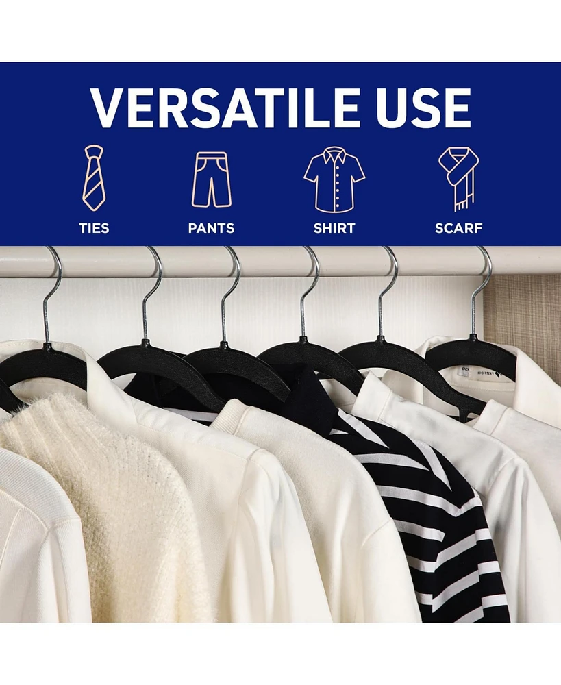 Lifemaster 30 Pcs. of Dry Wet Clothes Hangers for Clothes - Heavy Duty Coat Hanger Set with 360° Swivel Hook