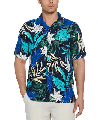 Cubavera Men's Tropical Print Short Sleeve Button-Down Shirt