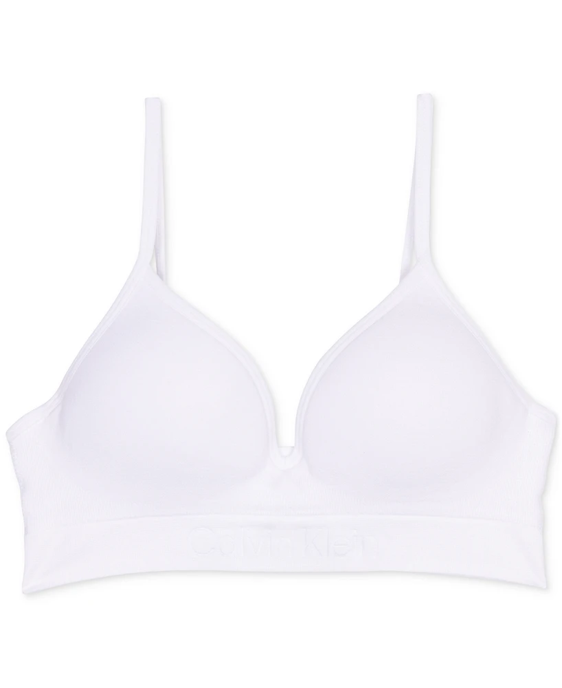Calvin Klein Big Girls Seam-free Embossed Hybrid Bra