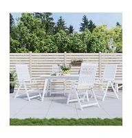 vidaXL Garden Chair Cushions 4 pcs Cream 19.7"x19.7"x1.2" Oxford Fabric