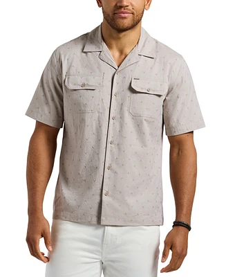 Men's Salaman Relaxed-Fit Printed Button-Down Shirt