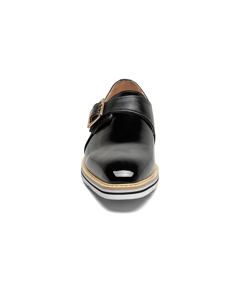 Stacy Adams Men's Bartram Plain Toe Monk Strap Shoe