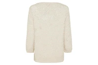 Olsen Women's Lattice Open Knit Pullover