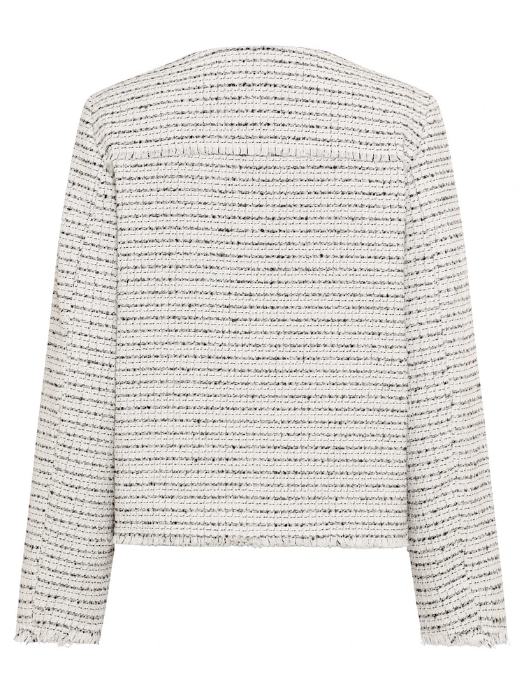Olsen Women's Collarless Tweed Jacket