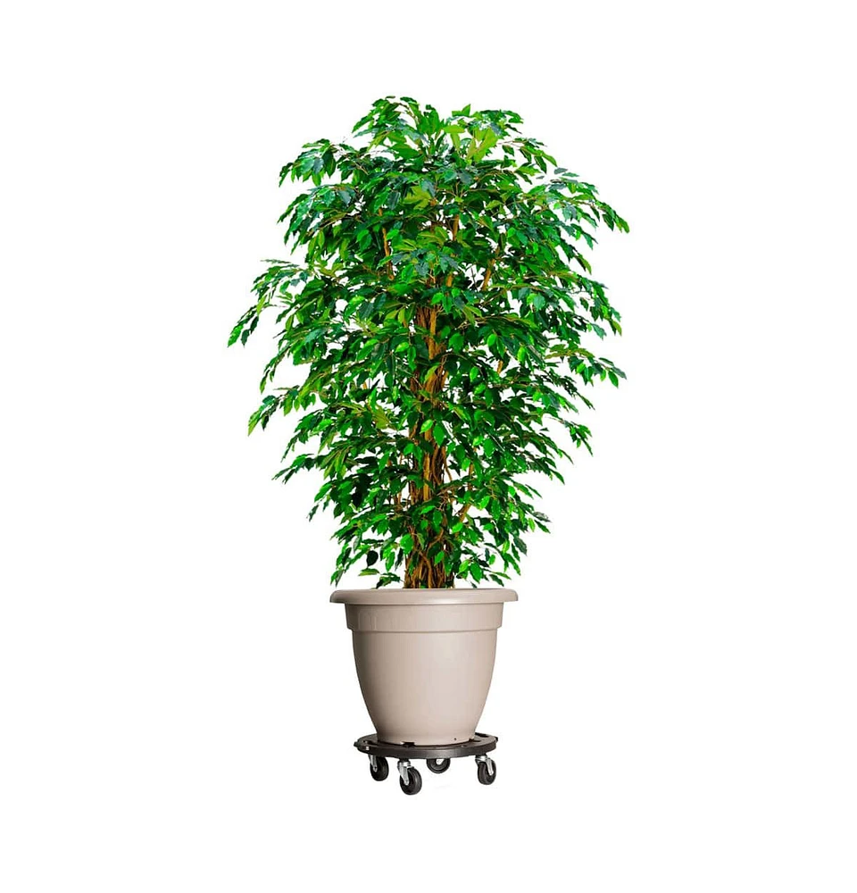 Plant Trolley with Wheels Diameter 15.7" Black 606.3 lb