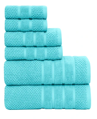 Feather & Stitch, Ny Waffle 6-Pc. Bath Towel Set
