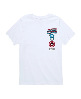 Captain America Boys Logos Graphic T-Shirt