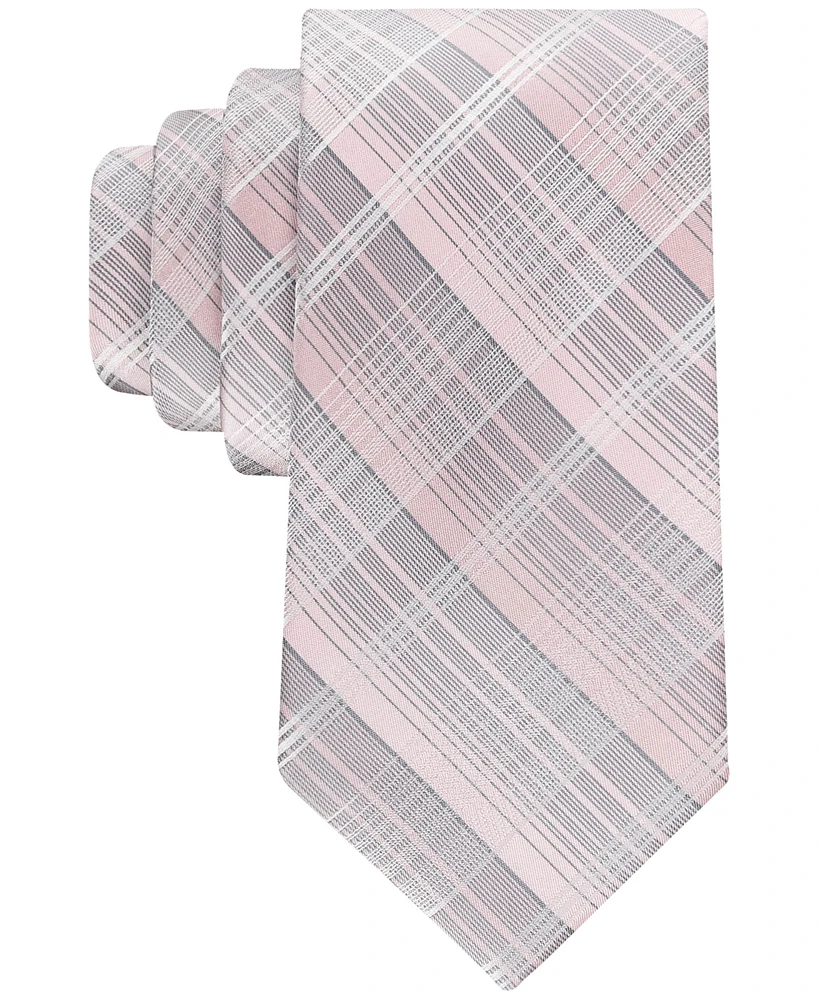 Calvin Klein Men's Ombre Plaid Tie