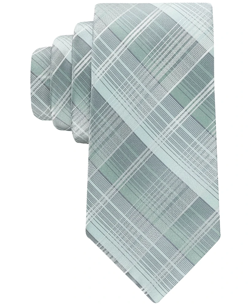 Calvin Klein Men's Ombre Plaid Tie
