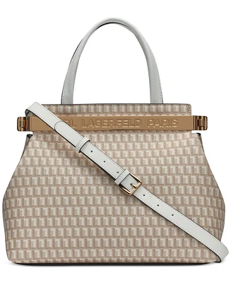 Karl Lagerfeld Paris Jacqueline Medium Leather Satchel