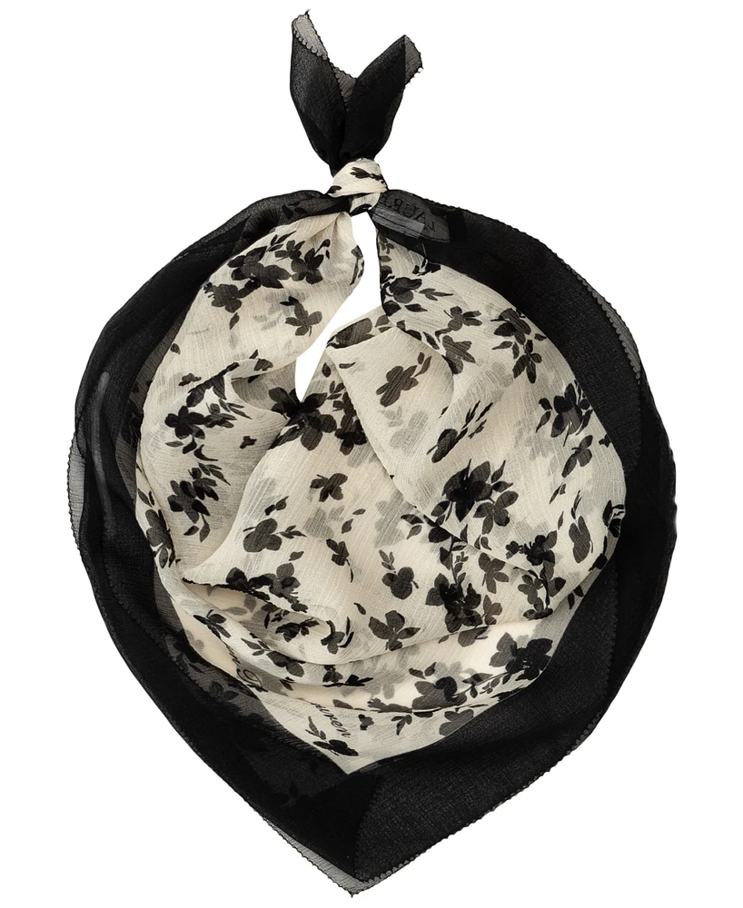 Lauren Ralph Lauren Contrast Floral Square Scarf