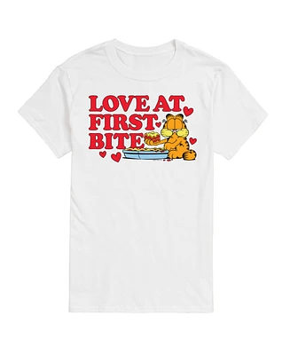 Airwaves Men's Garfield Love At First Bite Short Sleeve T-Shirt
