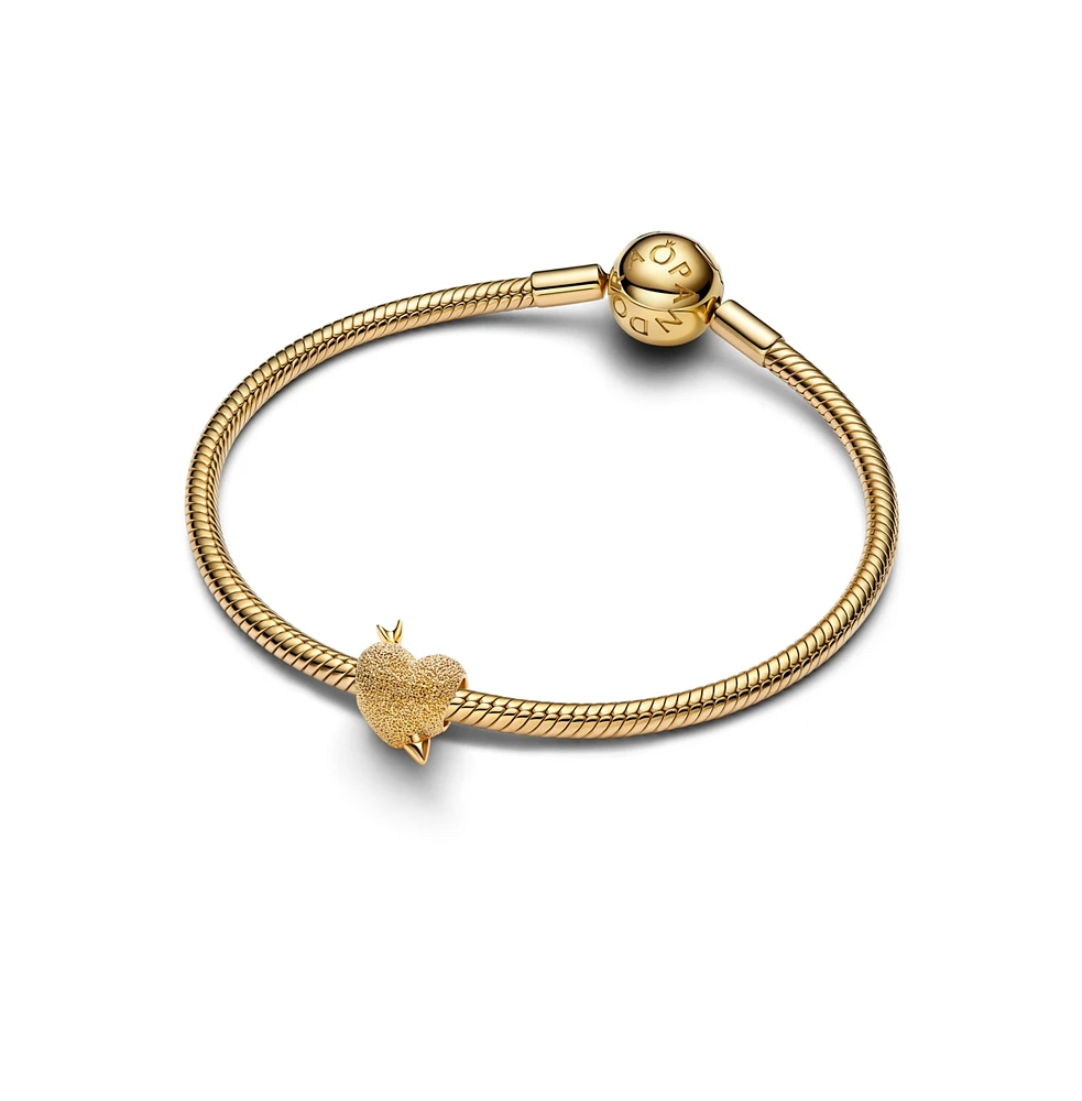 Pandora 14K Gold Plated Cupid Heart Charms