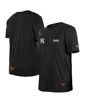 New Era x Felt Men's Black New York Yankees T-Shirt