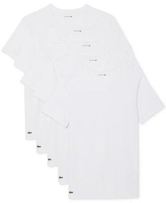 Lacoste Men's 5-Pack Slim-Fit V-Neck Undershirts