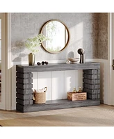 Tribesigns 70.8-Inch Long Console Table, Wood Entryway Table with Storage, Narrow Sofa Table Couch Table for Living Room Entryway Hallway