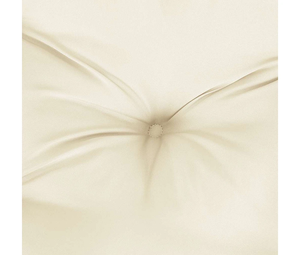 Garden Bench Cushion Cream White 47.2"x(19.7"+19.7")x2.8" Oxford Fabric
