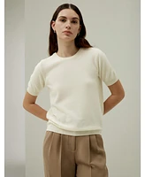 Lilysilk Women's Crew Neck Basic Knit Top