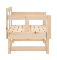 Patio Chairs 2 pcs Solid Wood Pine