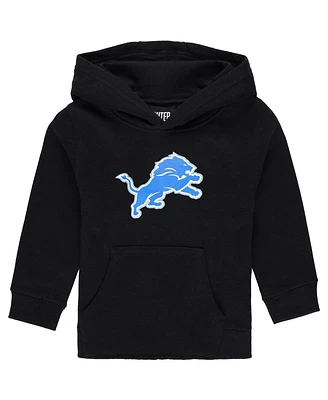 Outerstuff Toddler Black Detroit Lions Logo Pullover Hoodie